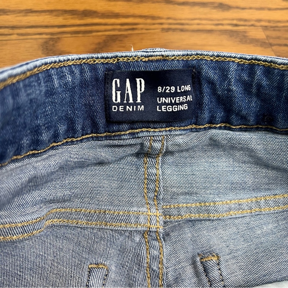 GAP Distressed Universal Legging/Jegging size 8/29 LONG - Picture 5 of 12